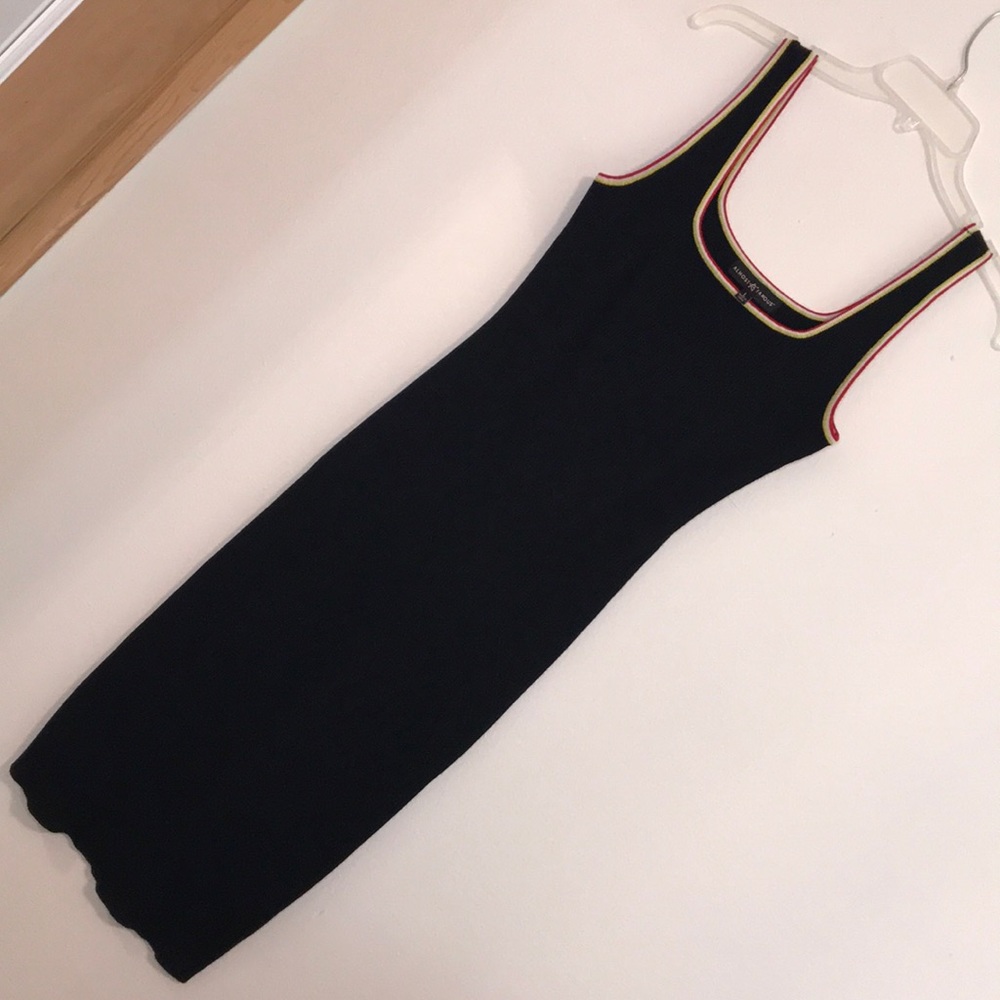 Almost Famous black ribbed sleeveless dress size L